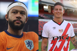 Memphis Depay, ¿el sorpresivo fichaje del Rayo Vallecano de James Rodríguez?