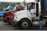 Camioneros estacionados