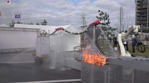 Inspirados en los dragones, científicos diseñan un robot que puede apagar incendios
