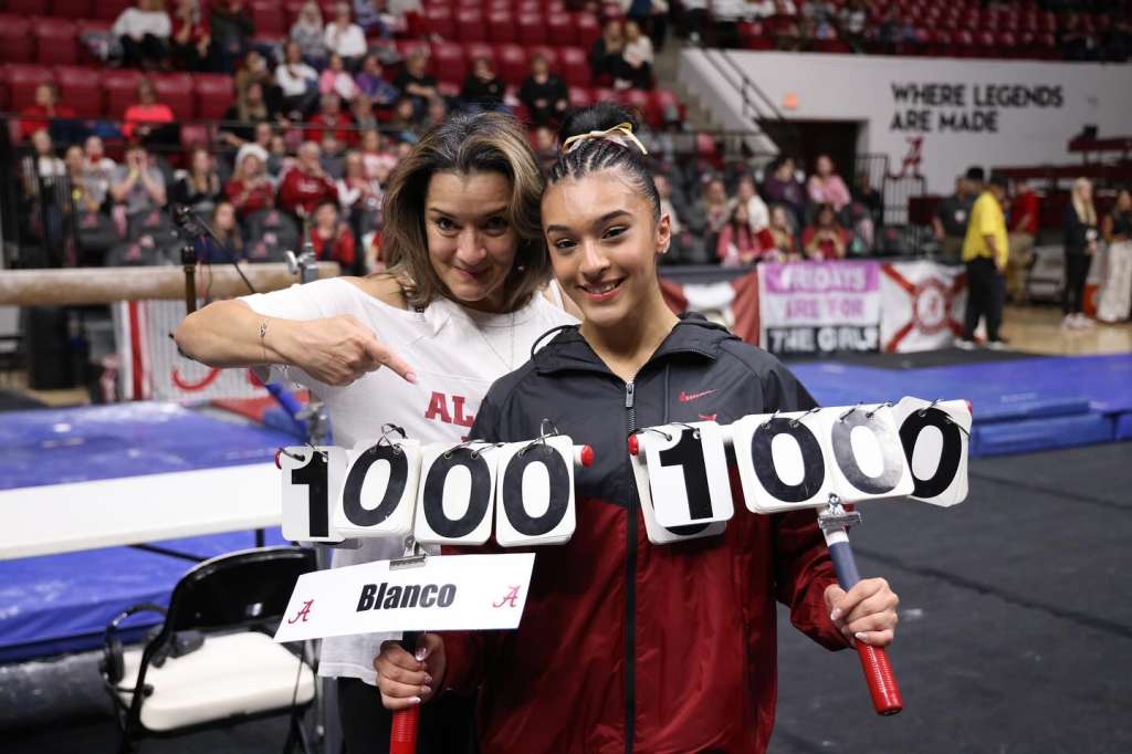 Luisa Blanco, con su 10 perfecto en Alabama.