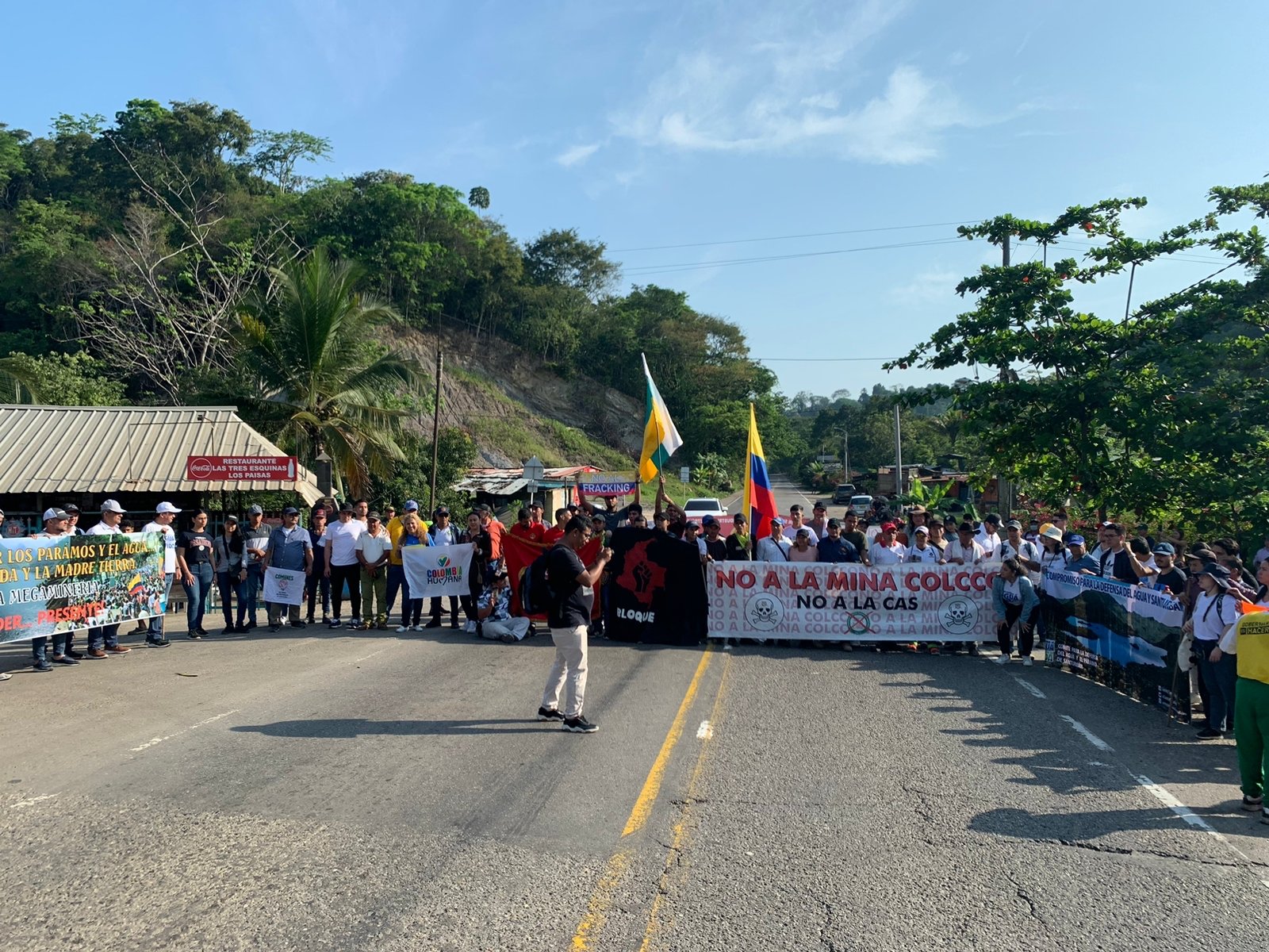 Desde el 23 de enero empezaron las manifestaciones en contra de la licencia otorgada a la empresa Colcco.