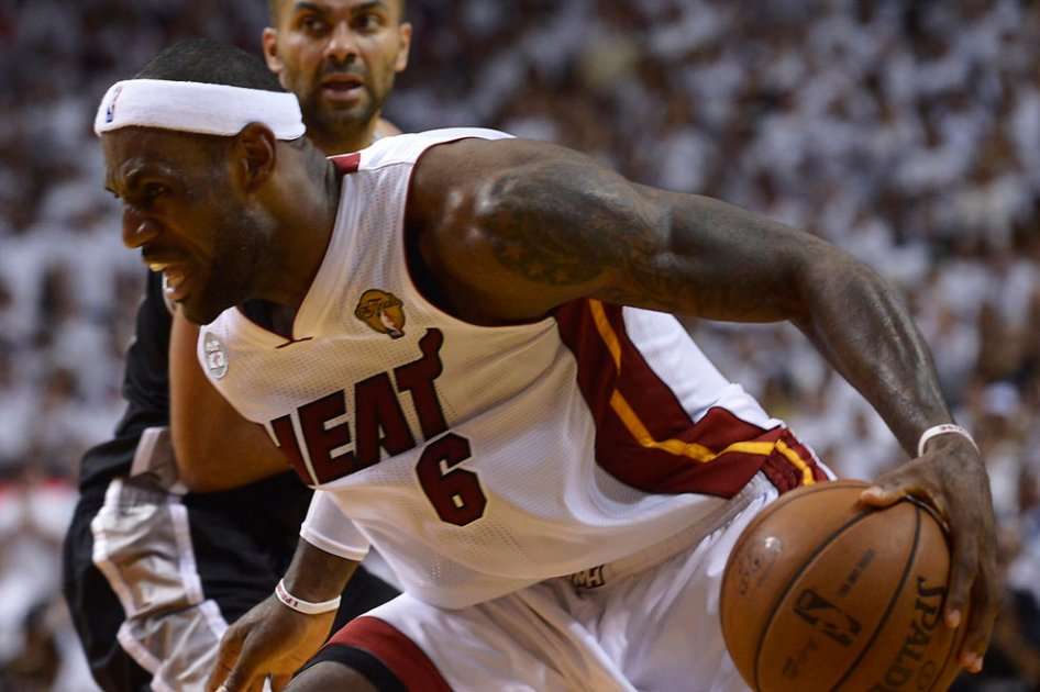 LeBron James, la figura de los Miami Heat. Foto: AFP