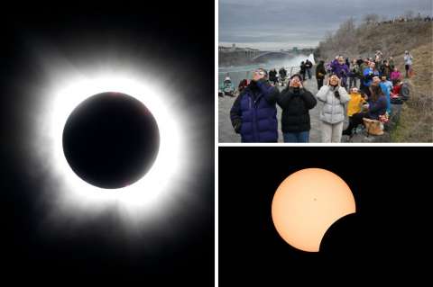 Eclipse solar total del 8 de abril: las mejores imágenes del evento astronómico