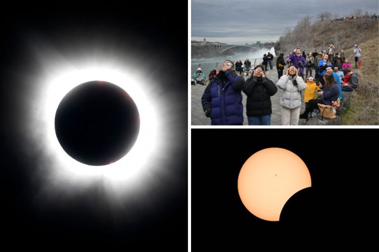 Eclipse solar total del 8 de abril: las mejores imágenes del evento astronómico
