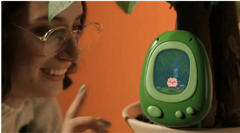 Tu compañero pixelado dentro de SENSO reacciona emocionalmente a los datos reales de tu planta