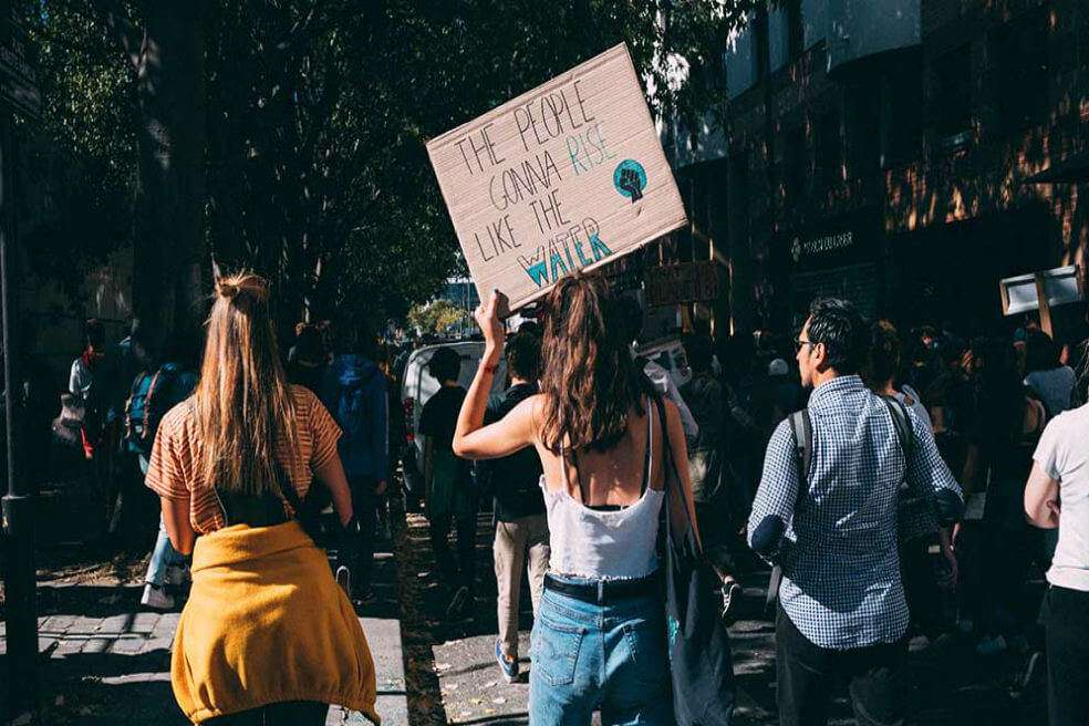Manifestantes durante la huelga climática de septiembre de 2019 en París, Francia. / Grezhake Tovaraz
