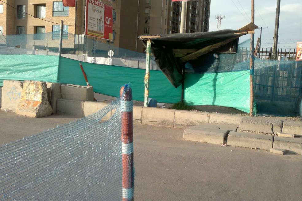 Obra en la calle 153 entre la Autopista Norte y la Avenida Boyacá. / Andrés Anzola