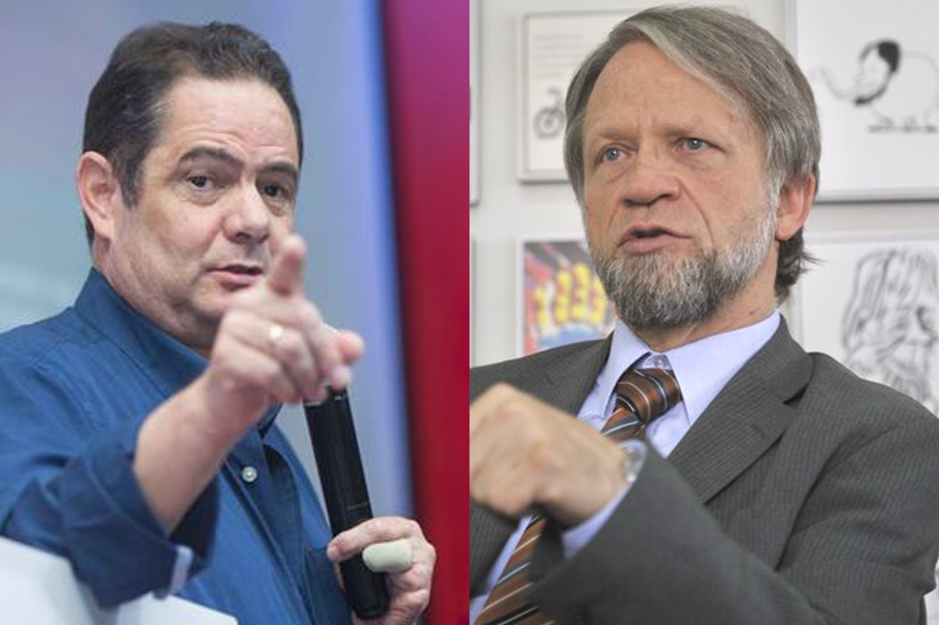 Germán Vargas Lleras y Antanas Mockus.
