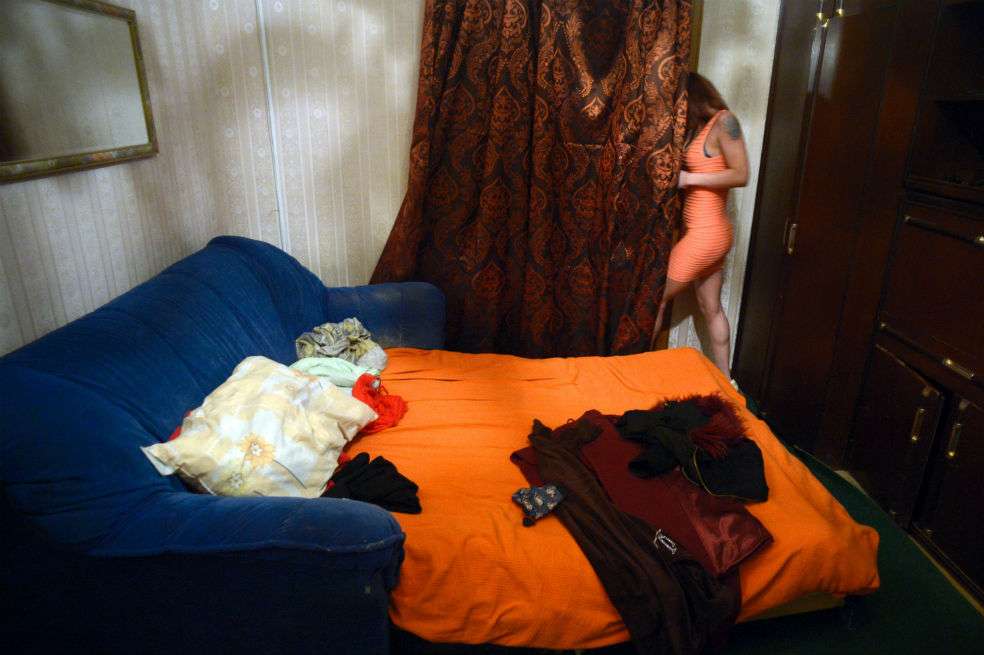 Nastya, de 31 años, una prostituta rusa. / AFP