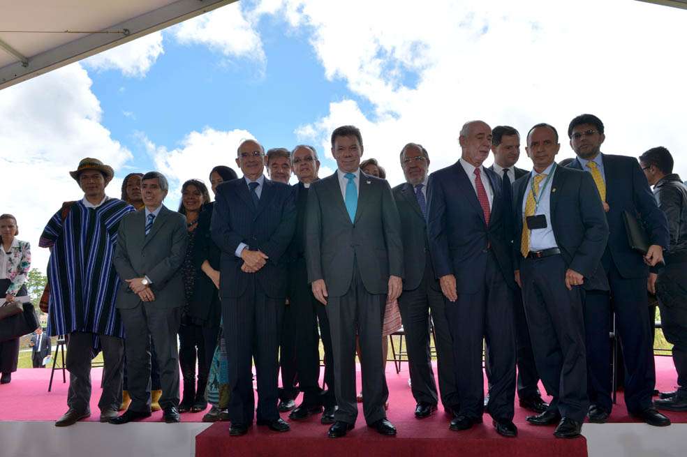 En el Centro de Memoria, Paz y Reconciliación, el pasado 28 de mayo, el presidente Santos relanzó el Consejo Nacional de Paz. / Archivo - El Espectador