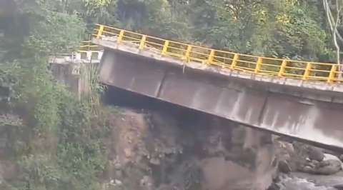 Se agrava situación en Santander: caída de puente Primero pone en riesgo movilidad