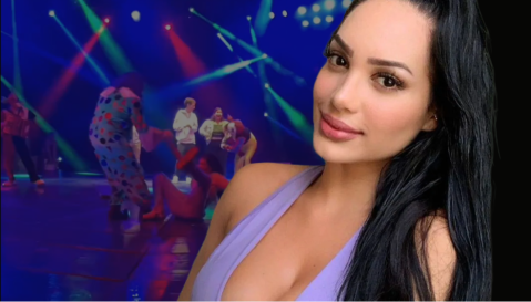 Video: Andrea Valdiri se fue al piso por arriesgado baile en un circo