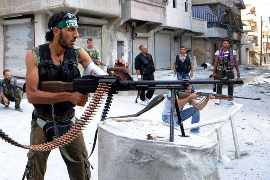 Rebeldes en Siria. Foto: AFP