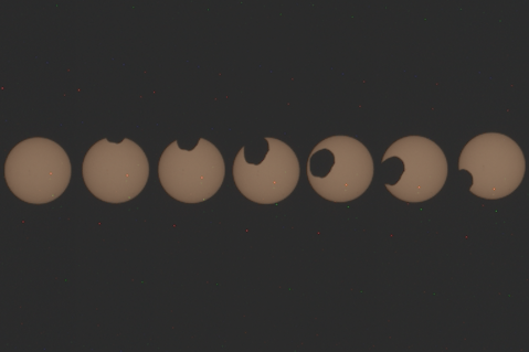 En fotos: Así se ve un eclipse solar desde Marte