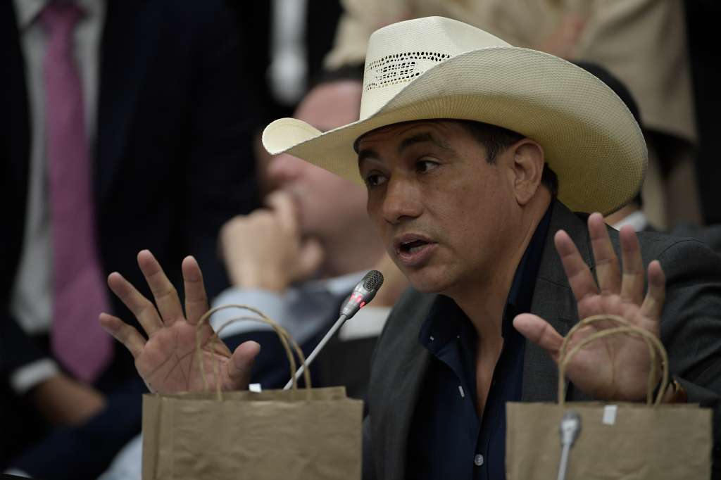 Senador, durante el debate de la reforma a la salud en la Comisión Séptima del Senado.