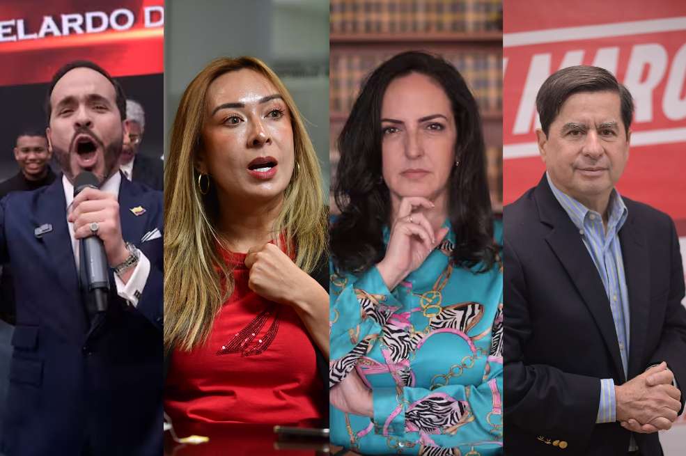 Abelardo de la Espriella, Katherine Miranda, María Fernanda Cabal y Juan Fernando Cristo.