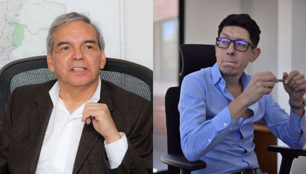 Ministro de Hacienda, Ricardo Bonilla, y Ministro de Educación, Daniel Rojas