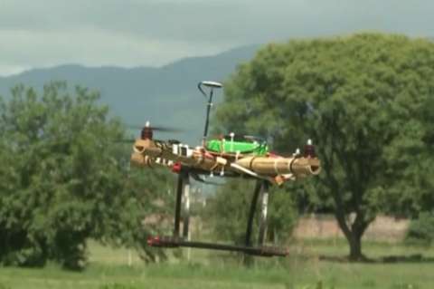 Científicos fabrican drones de bambú
