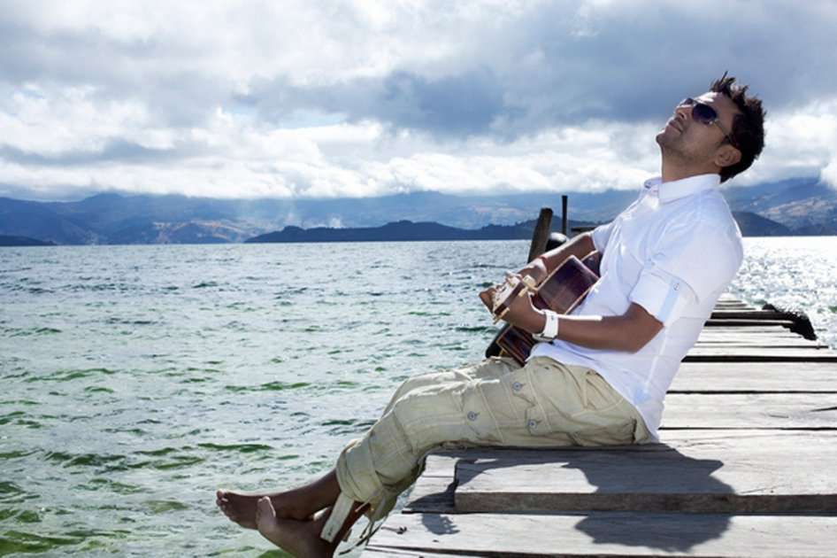 El cantante de góspel Alex Campos.