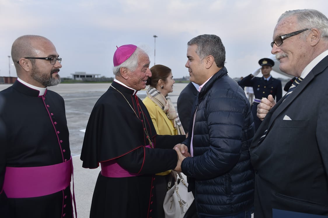 El presidente Iván Duque llegó el domingo a Roma. / SIG