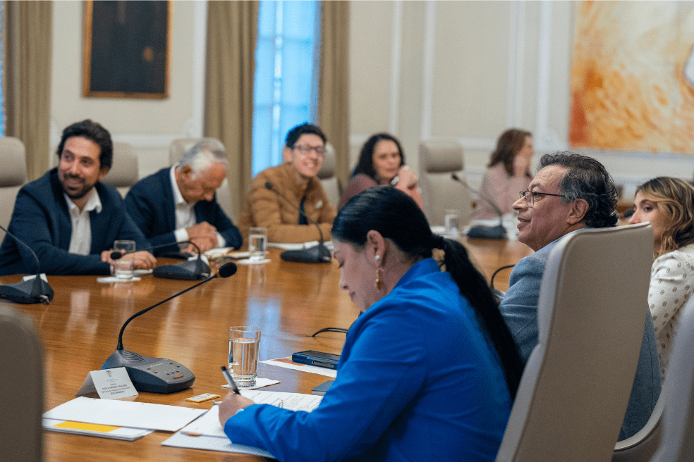 El presidente Gustavo Petro dirige un consejo de ministros y, durante estas sesiones, reclama por la falta de ejecución presupuestal..