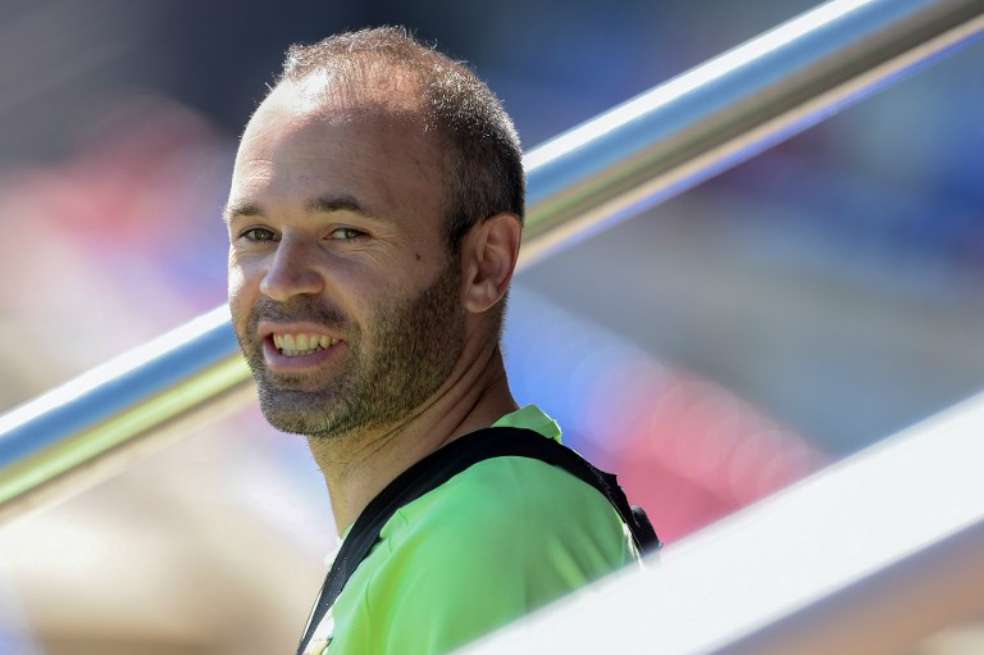 Andrés Iniesta, volante del Barcelona. / AFP