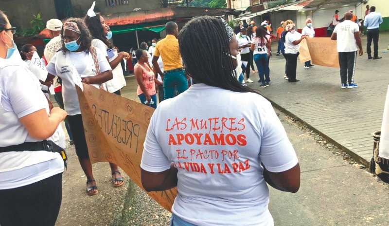 En abril, los pueblos afros hicieron una caravana fluvial humanitaria en rechazo al incumplimiento del Acuerdo de Paz. / Cortesía