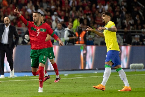 Marruecos sorprendió a Brasil y lo derrotó en un partido amistoso