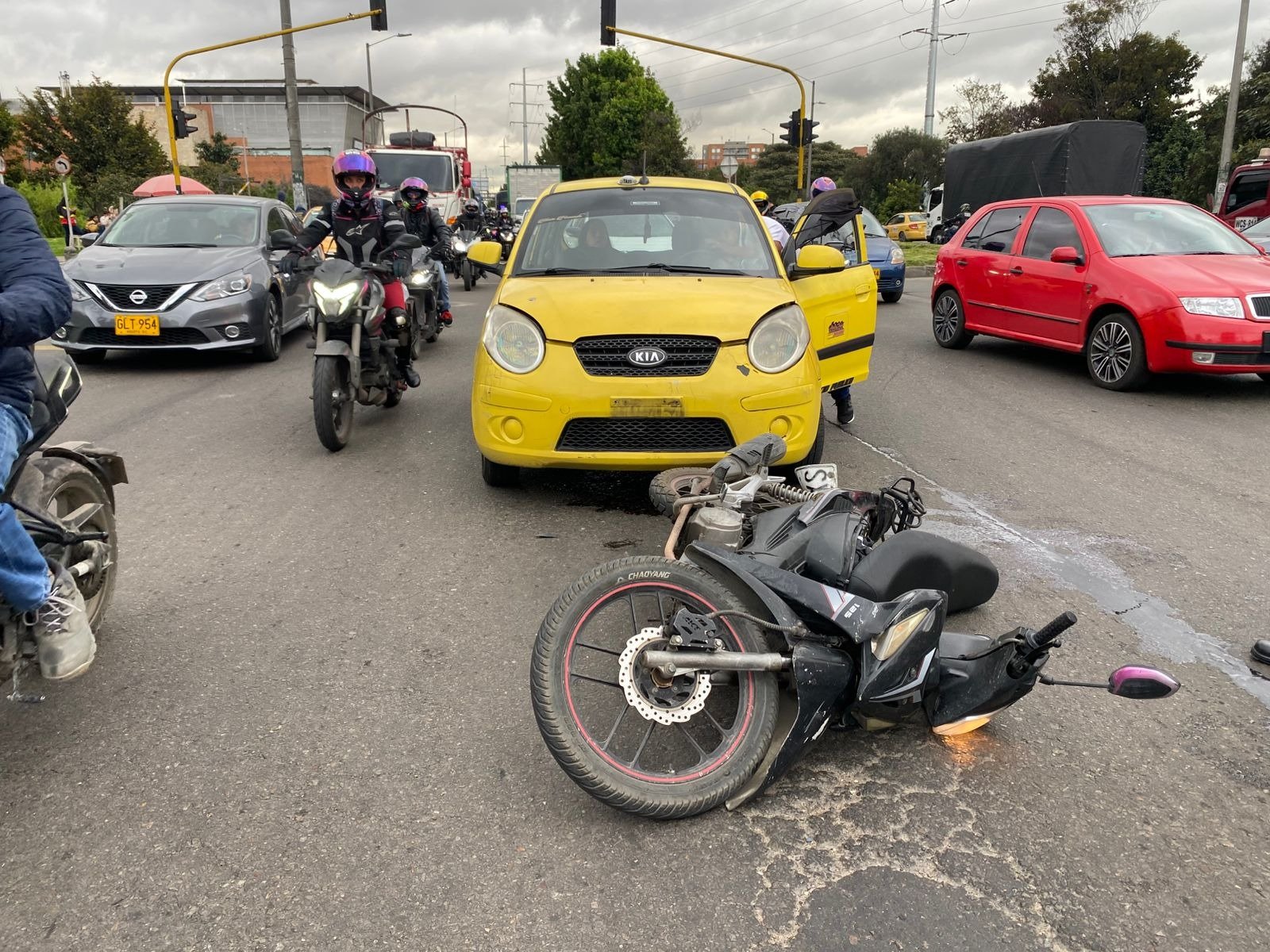 Siniestro vial en Fontibón.