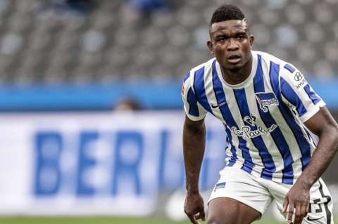 Jhon Córdoba anotó en la goleada de Hertha Berlín contra el Leverkusen
