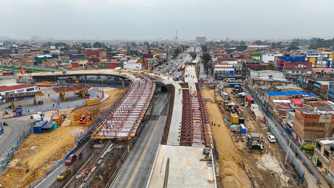 Obras del puente de Venecia, en el tramo 1 del proyecto Av. 68.