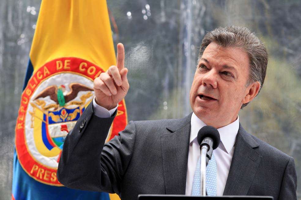El presidente Juan Manuel Santos.
