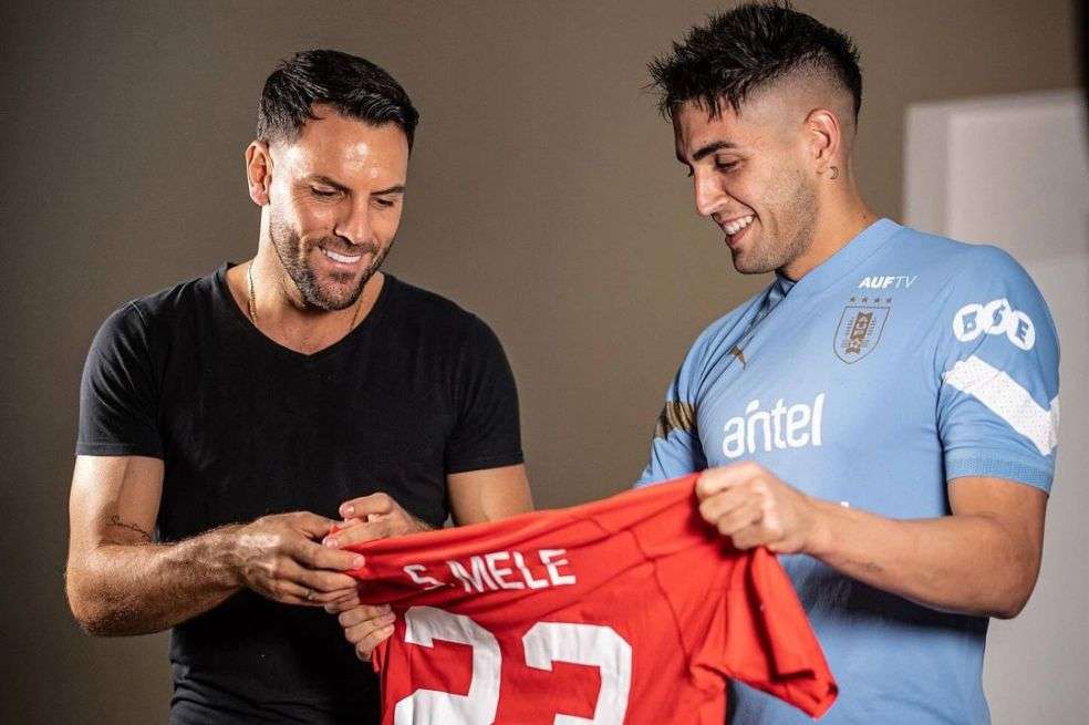 Los uruguayos Sebastián Viera y Santiago Mele.