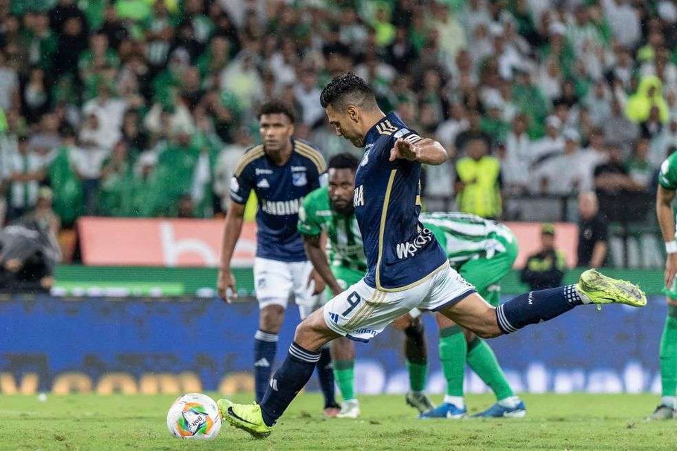 Radamel Falcao García puso el 1-1 definitivo en el duelo entre Nacional y Millonarios de este lunes.