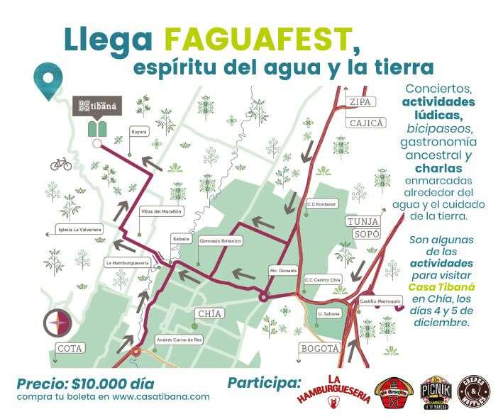 Ubicada en la vereda Fagua del municipio de Chía, será escenario de ‚Faguafest‘ el primer festival ambiental