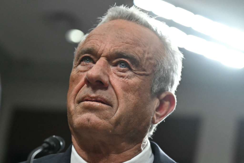 (FILES) US Secretary of Health and Human Services nominee Robert F. Kennedy Jr. testifies during a Senate Finance Committee hearing on his nomination to be Health and Human Services Secretary, on Capitol Hill in Washington, DC, January 29, 2025.
