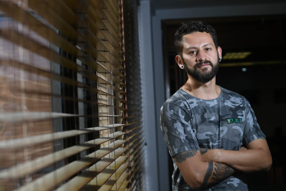 David Ordoñez, ingeniero industrial de la Unidad Tecnológica de Pereira, actualmente uno de los integrantes de la Fundación Inty grillos Colorbia./Cristian Garavito.