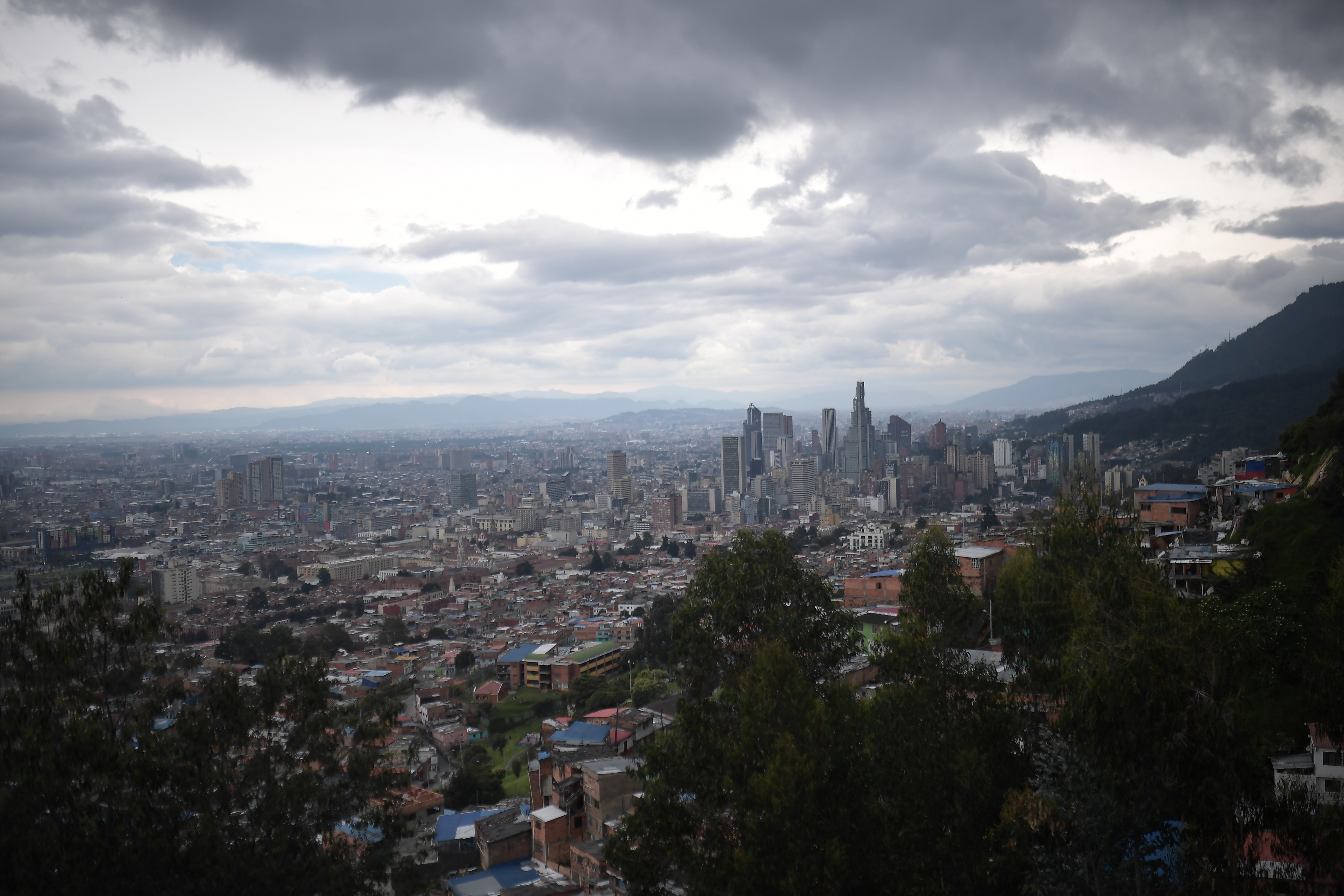 Vista general del centro de Bogotá