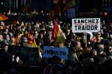 Masivas protestas en España en contra del gobierno de Pedro Sánchez