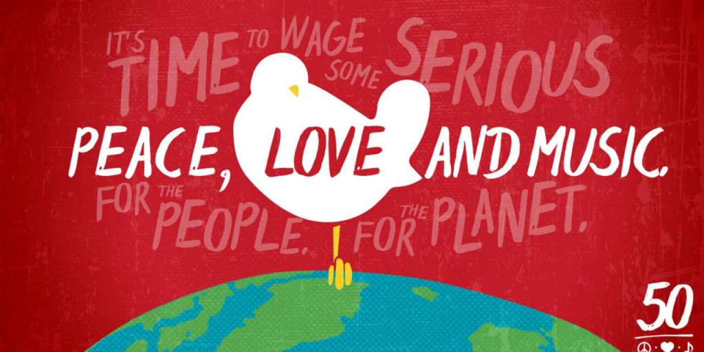 Afiche promocional de la versión de Woodstock 50 años, que fue cancelada. / Cortesía