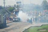 En imágenes: disturbios por marchas en el noroccidente de Bogotá