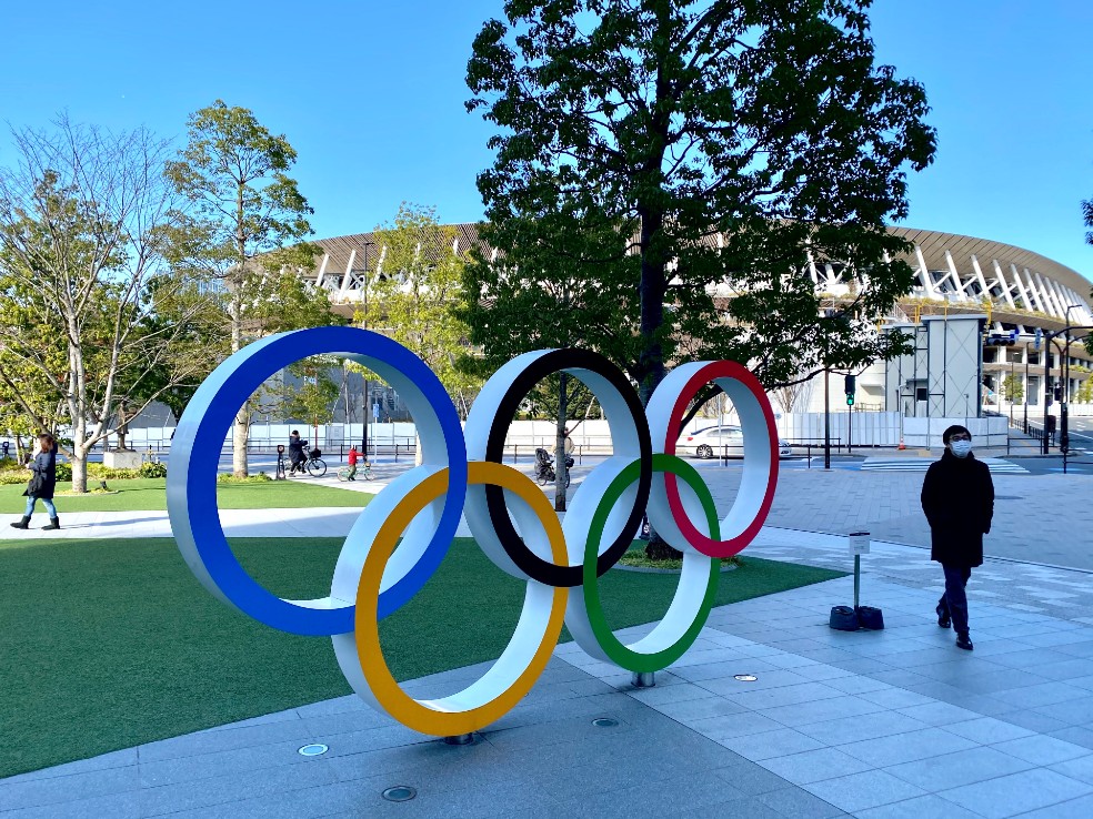 Estadio Nacional de Japón, sede de las ceremonias de inauguración y clausura de los JJOO de Tokio 2020, que serían a mediados de 2021.