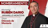 El Papa León XIV nombró obispo de Montería a monseñor Rubén Darío Jaramillo Montoya