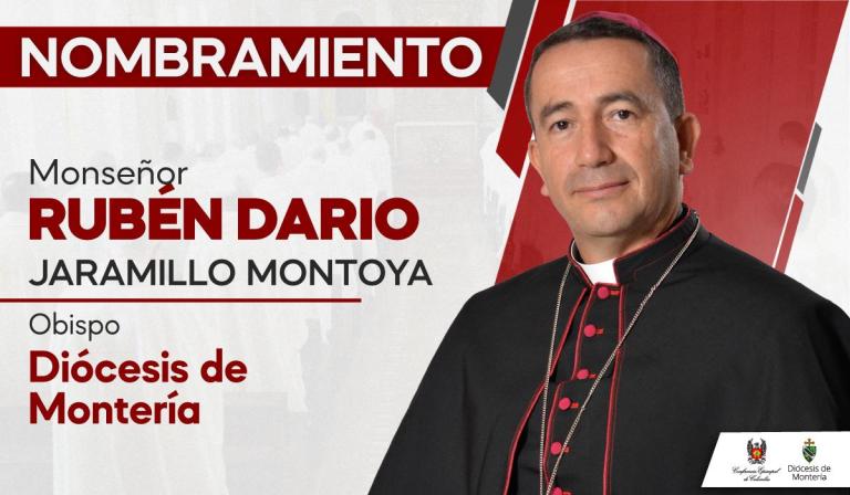 El Papa León XIV nombró obispo de Montería a monseñor Rubén Darío Jaramillo Montoya