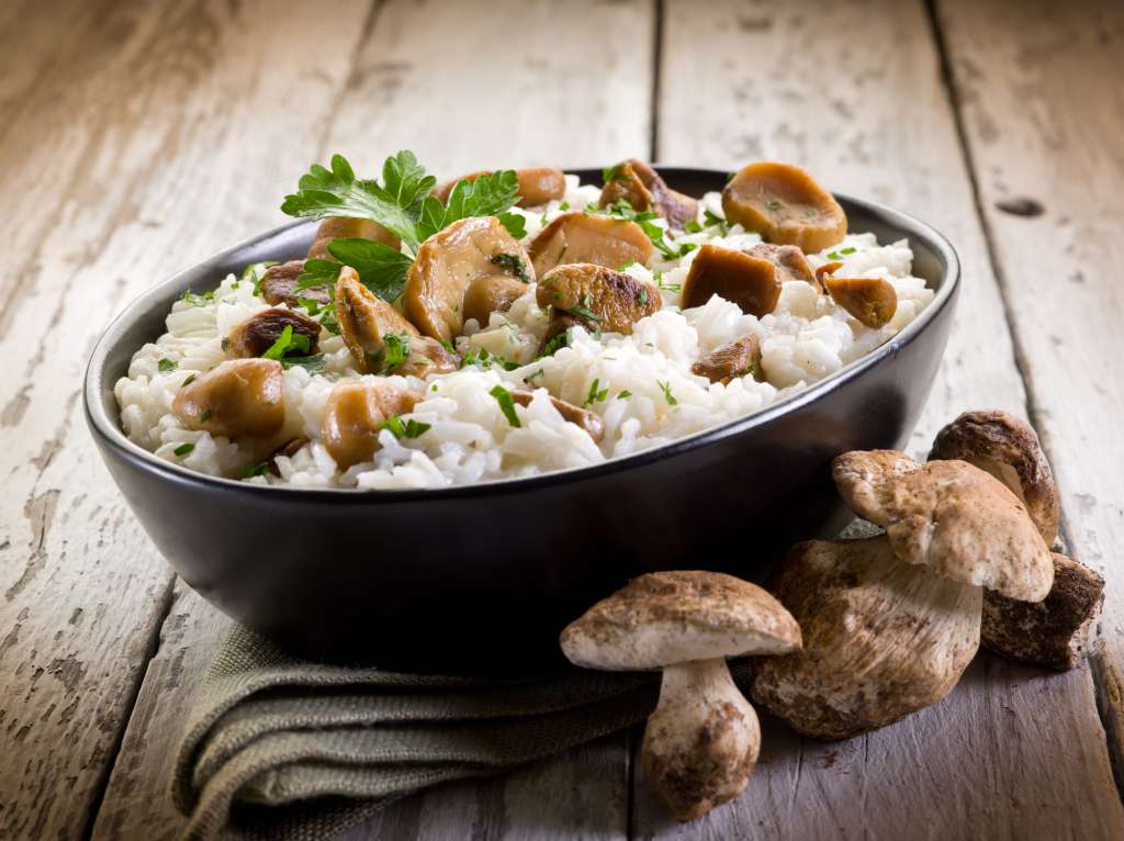 Arroz con champiñones