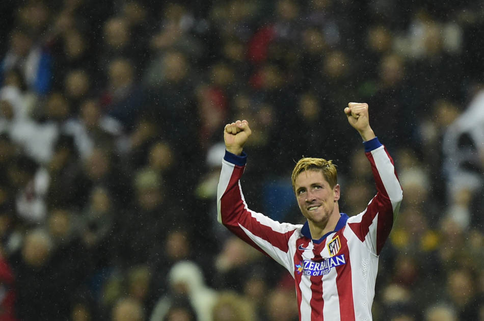 Fernando Torres marcó dos tantos en la clasificación del Atlético de Madrid a cuartos de final de la Copa del Rey. Foto: AFP