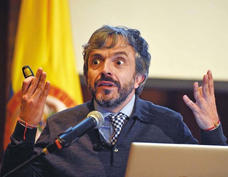 Juan Daniel Oviedo, director del DANE, durante la presentación del censo. / Diego Cuevas - El Espectador