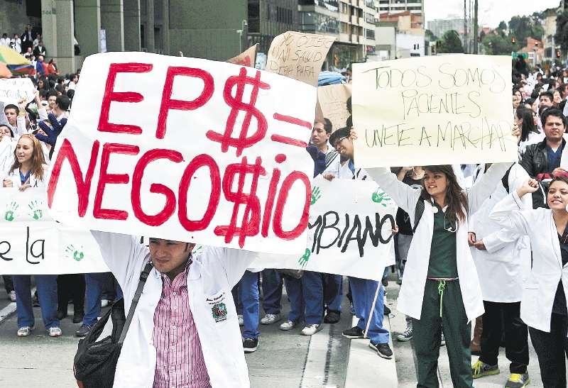 Médicos residentes salieron a marchar en 2013 exigiendo mejores condiciones. / El Espectador