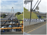 Hinchas del Pereira bloquean varias vías de la ciudad