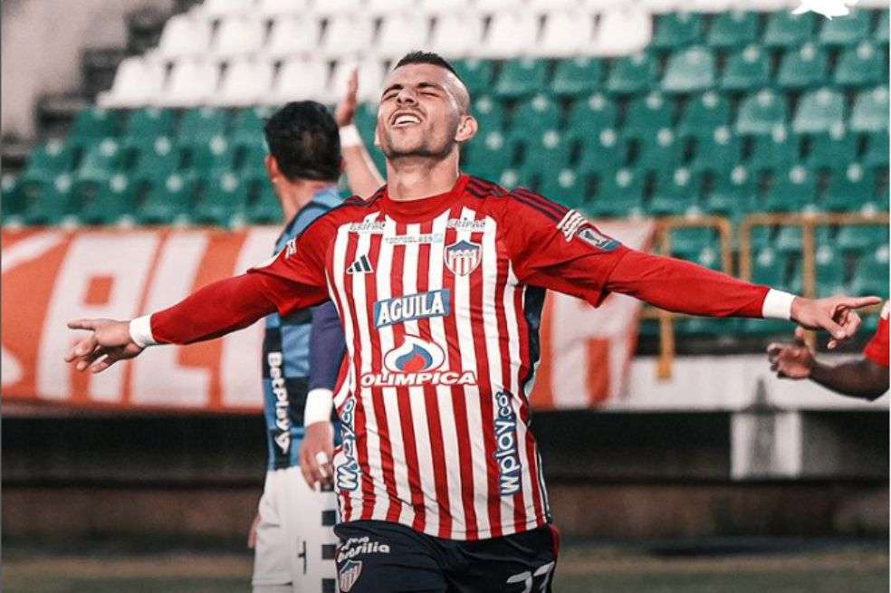 Steven Rodríguez marcó el gol que salvó al Junior de llevarse una derrota ante Boyacá Chicó este domingo.